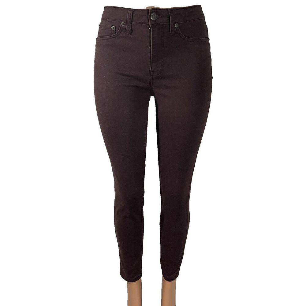 Aeropostale High Waisted Jeggings 6 Regular Purple Plum Stretch Denim Jeans